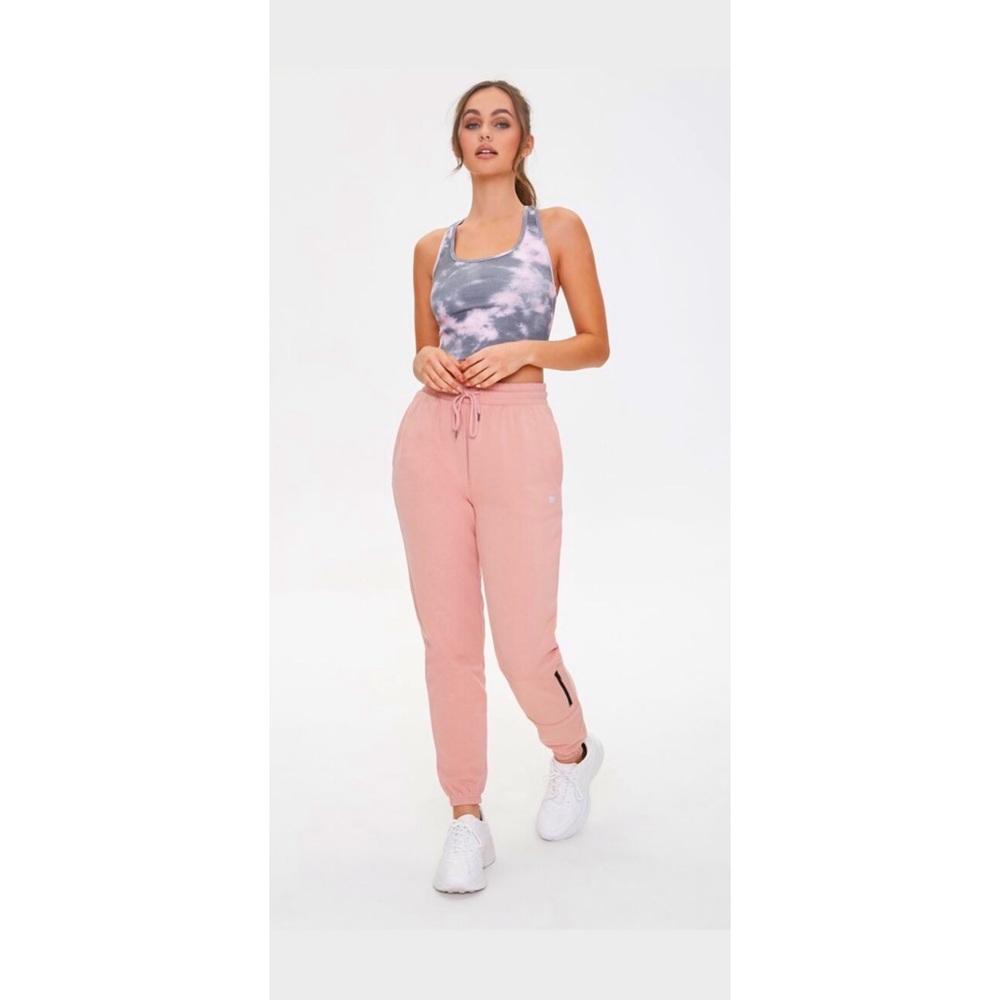 Mauve French Terry Drawstring Joggers